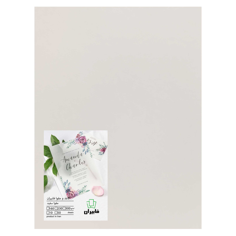 مقوا فابیران مدل کارتی200 سایز 42x30 سانتی متر بسته 10 عددی مقوا فابیران مدل کارتی200 سایز 42x30 سانتی متر بسته 10 عددی