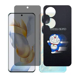 Glass together model privacy screen protector suitable for Honor 90 mobile phone with back cover sticker