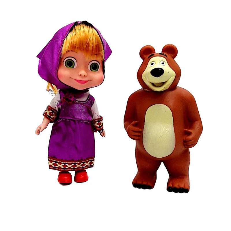 عروسک طرح میشا و ماشا کد 3001 مجموعه 2 عددی