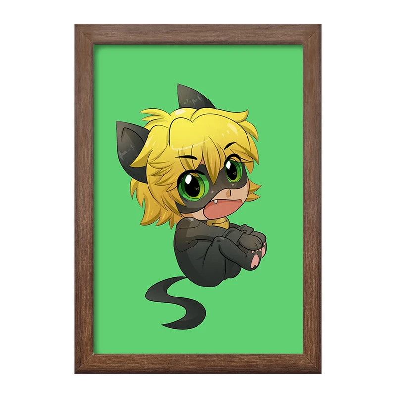 تابلو خندالو طرح پسر گربه ای کد 25009