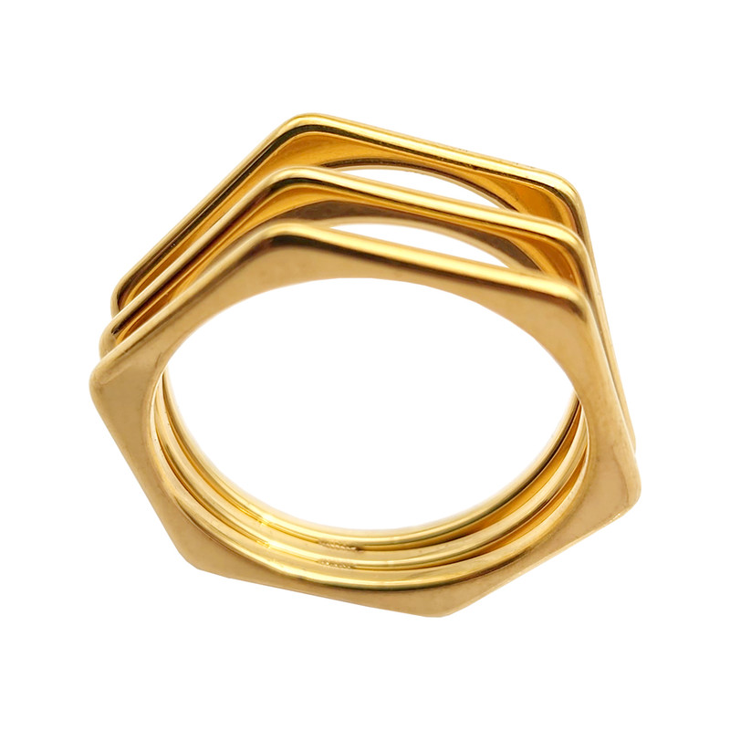 انگشتر زنانه مدل سه خط كد RNG20GL-3R انگشتر زنانه مدل سه خط كد RNG20GL-3R