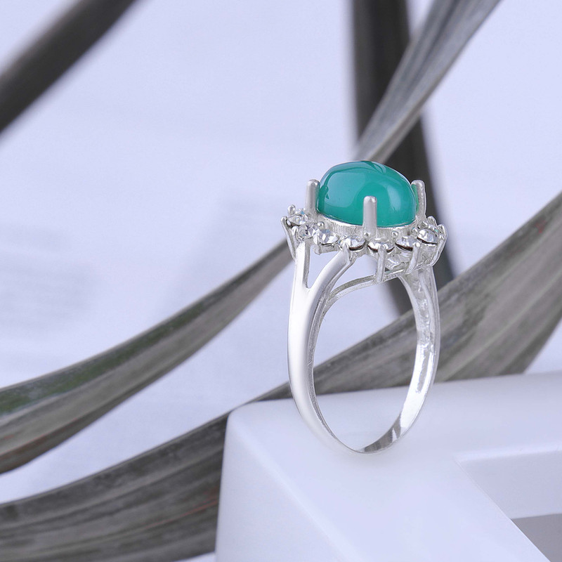 انگشتر نقره زنانه بازرگانی میلادی مدل سنگ عقیق نگین کد AW_659 انگشتر نقره زنانه بازرگانی میلادی مدل سنگ عقیق نگین کد AW_659