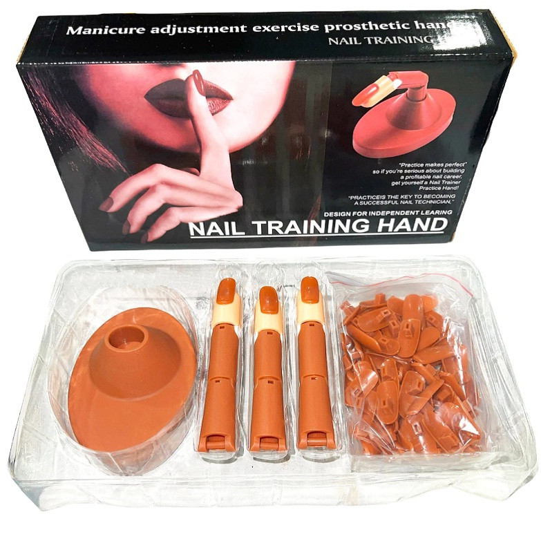 انگشت مصنوعی کاشت ناخن مدل مفصل دار به همراه یدک مجموعه 103 عددی