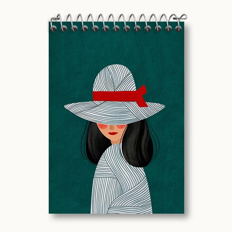 دفتر یادداشت 50 برگ خندالو طرح دخترانه کد N5674