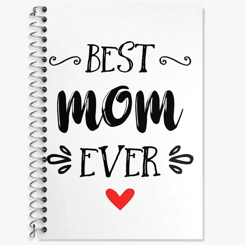 دفتر زبان 50 برگ خندالو مدل سه خط طرح بهترین مامان دنیا کد 8401