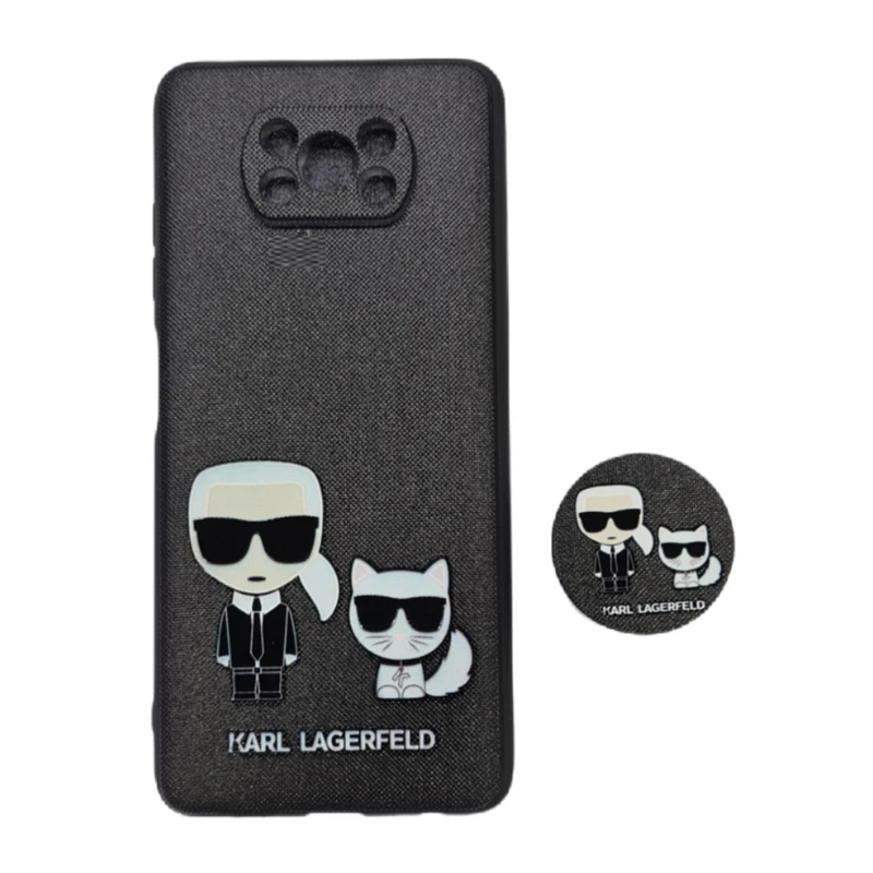 کاور طرح کارل کد 358 مناسب برای گوشی موبایل شیائومی Poco X3 به همراه پاپ سوکت