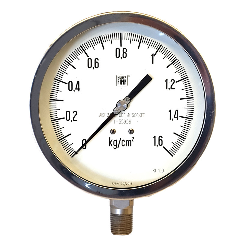گیج فشار نووا فیما مدل 1.6kg/cm2-16cm