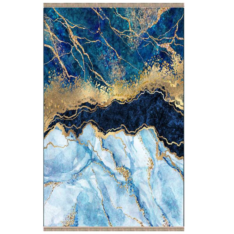 فرش پارچه ای مدل ترمز دار طرح سنگ دریا