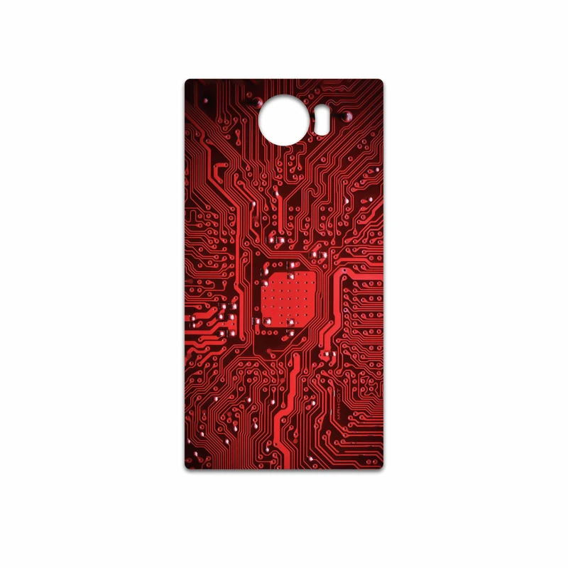 برچسب پوششی ماهوت مدل Red Printed Circuit Board مناسب برای گوشی موبایل بلک بری Priv