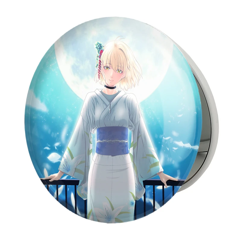 آینه جیبی خندالو طرح بازی تسوکی هیمه‌ (Tsukihime) مدل تاشو کد 34494