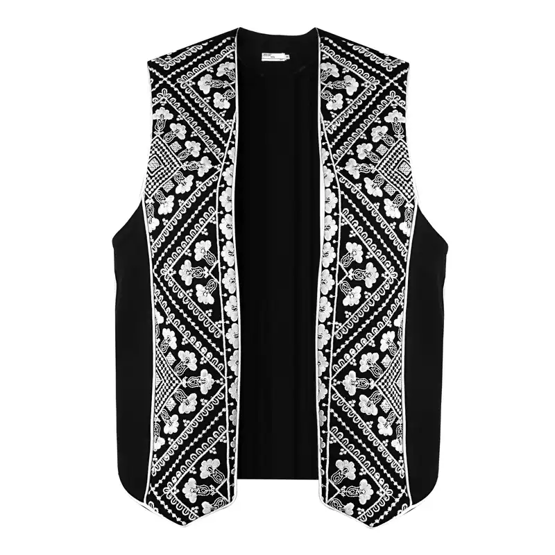 ست شومیز و جلیقه زنانه مدل ZITOW403 رنگ مشکی