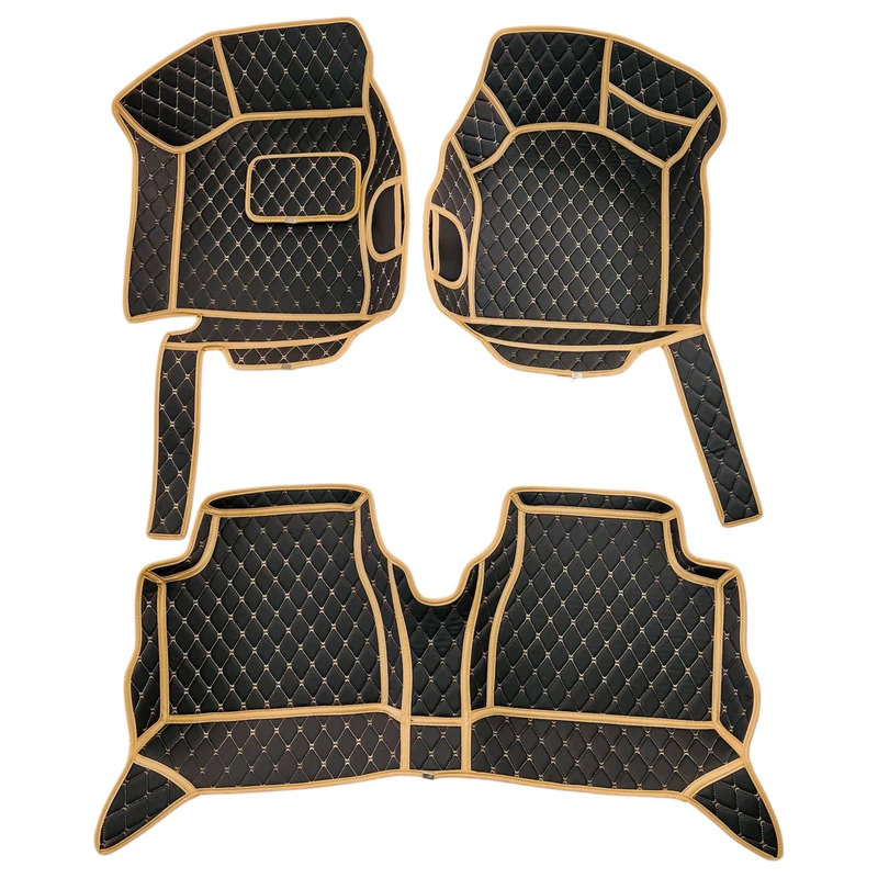 کفپوش 5 بعدی خودرو مدل Ts چرم گلدوزی مناسب برای اطلس