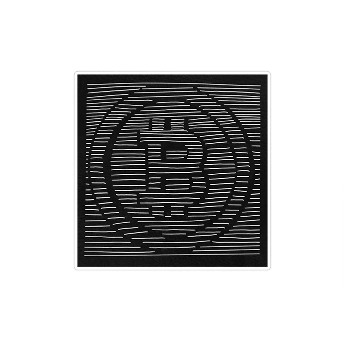 استیکر لپ تاپ ماسا دیزاین طرح Bitcoin مدل STKJO