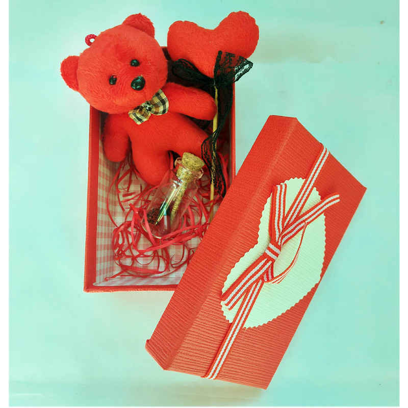 ست هدیه عروسک مدل روز عشق کد VT1 مجموعه 3 عددی