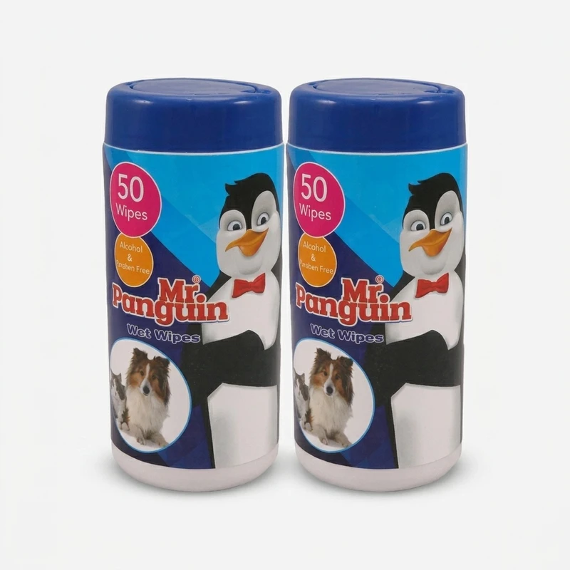 دستمال مرطوب سگ و گربه مدل Wet wipes بسته 2 عددی