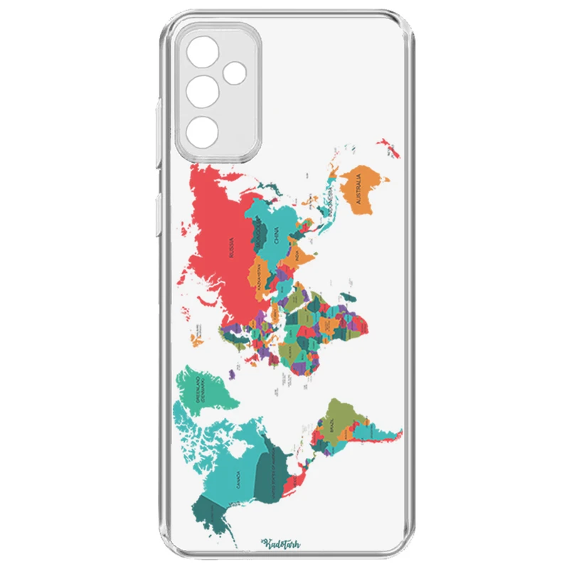 کاور طرح Map مناسب برای گوشی موبایل سامسونگ  Galaxy A54