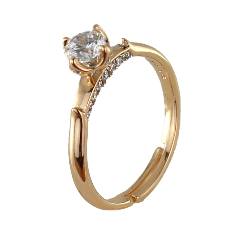 انگشتر زنانه ژوپینگ مدل سولیتر کد R275