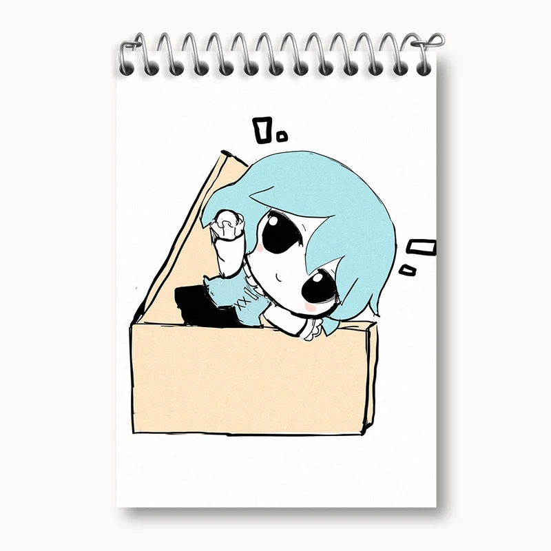 دفتر یادداشت 50 برگ خندالو مدل بازی توهو (Touhou) کد 35735