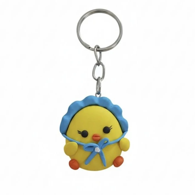 جاکلیدی دستی خمیر پلیمری مدل جوجه 03