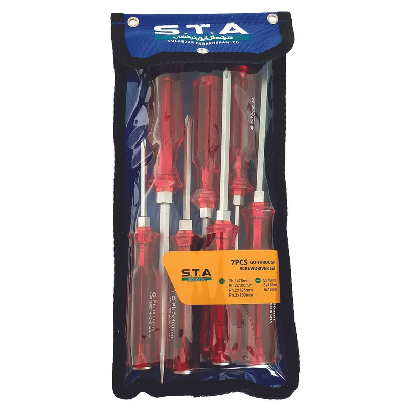 مجموعه 7 عددی پیچ گوشتی اس تی ای مدل 7GT-CV 