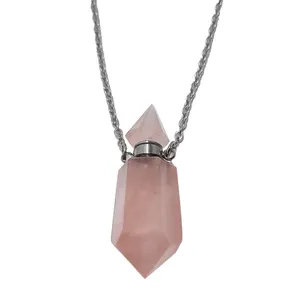گردنبند دخترانه مدل رز کوارتز