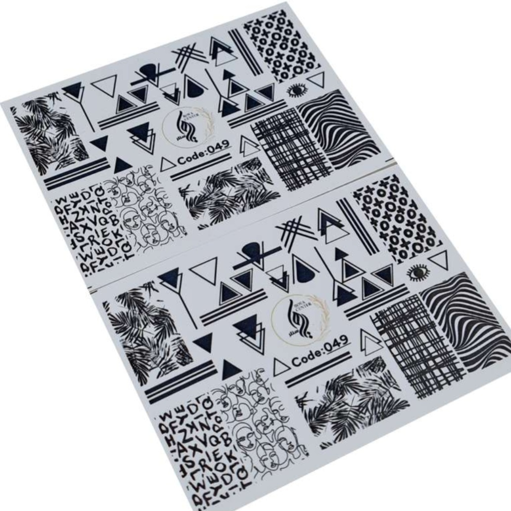 برچسب لنز ناخن رویاسنتر مدل 049LL مجموعه 2 عددی