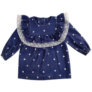 پیراهن دخترانه مدل 3705 رنگ سرمه ای