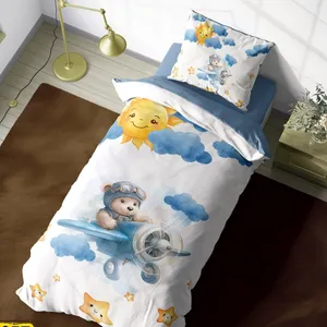 سرویس خواب مدل پسرانه کد ۳۰۰ یک نفره ۴ تکه