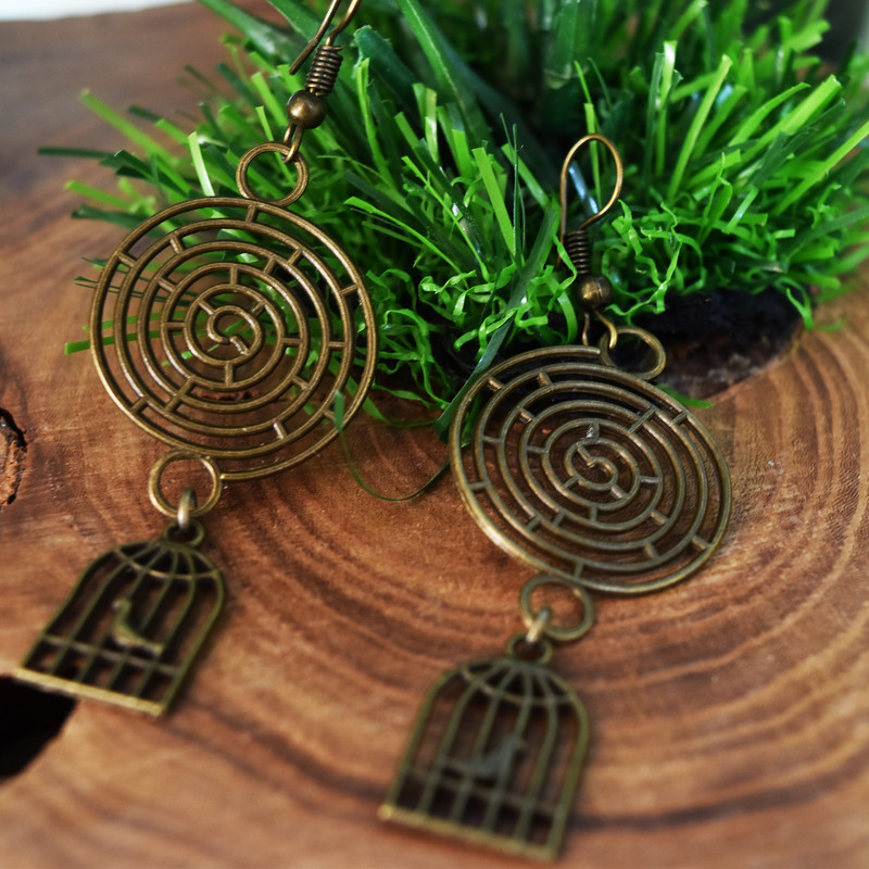 گوشواره دخترانه طرح مرغ آمین