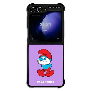 AKAM AMC-WSGZFLIP5-SMURFS-1 Cover For Samsung Galaxy Z Flip 5