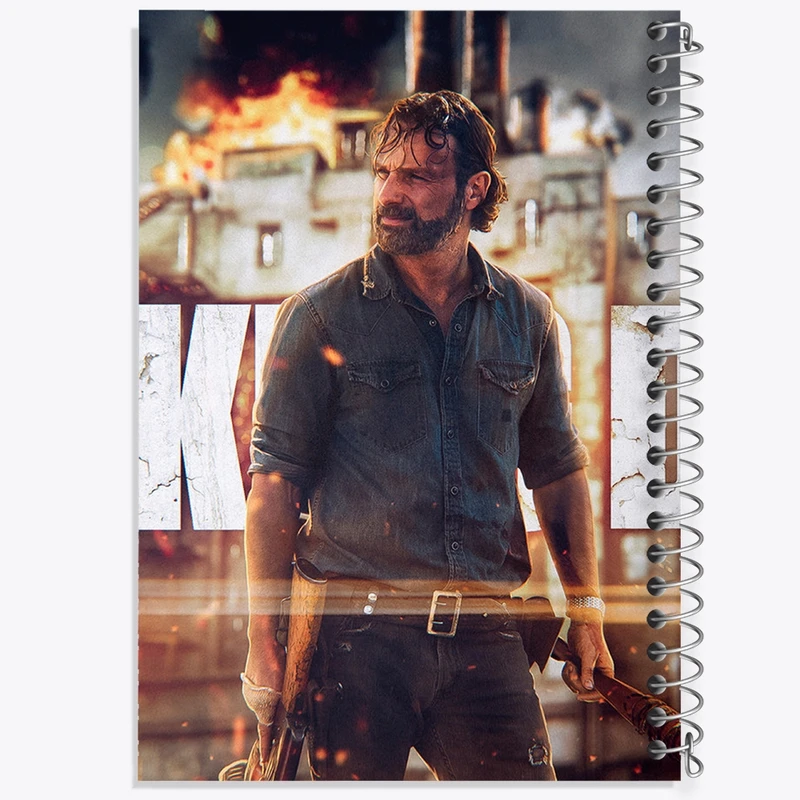 دفتر مشق 100 برگ خندالو طرح ریک مردگان متحرک کد F256