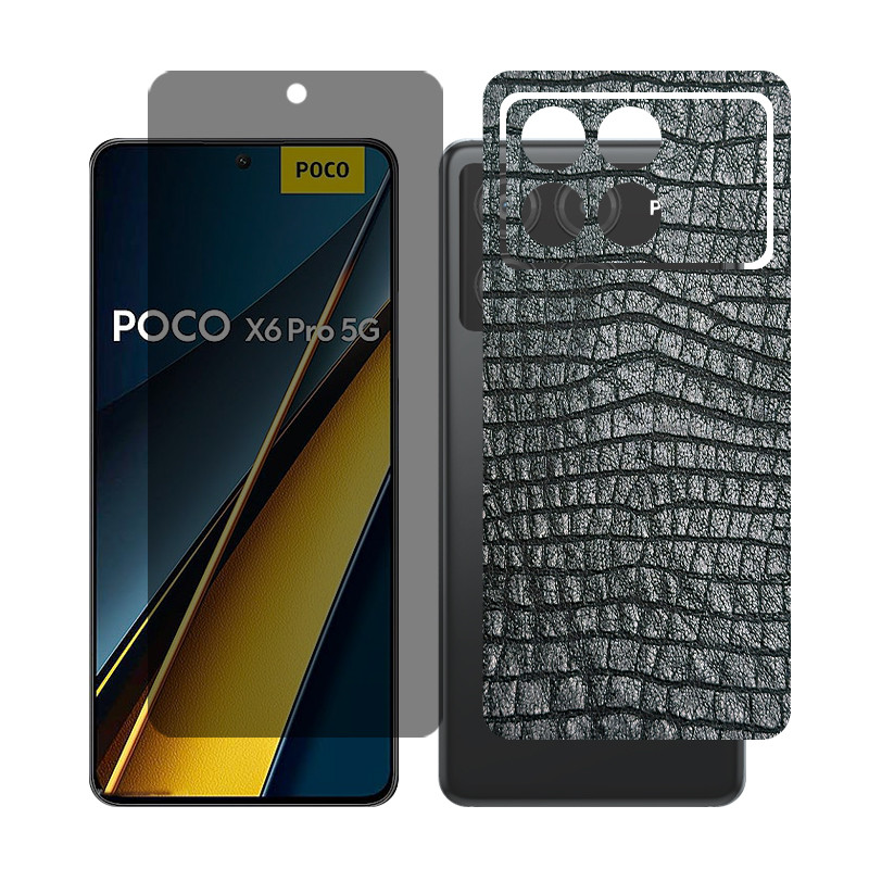 محافظ صفحه نمایش حریم شخصی گلس مدل Together مناسب برای گوشی موبایل شیائومی Poco X6 Pro به همراه برچسب پوششی