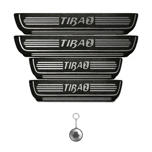 برچسب پارکابی خودرو لندمون کد LMm0026 MS مناسب برای تیبا دو مجموعه 4 عددی به همراه جا کلیدی