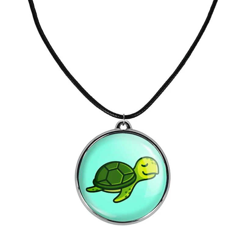 گردنبند خندالو مدل حیوانات بامزه لاکپشت کد 2816928170