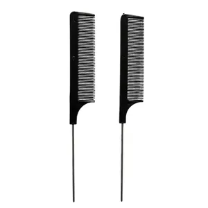 شانه مو مدل دم باریک فلزی بسته ۲ عددی