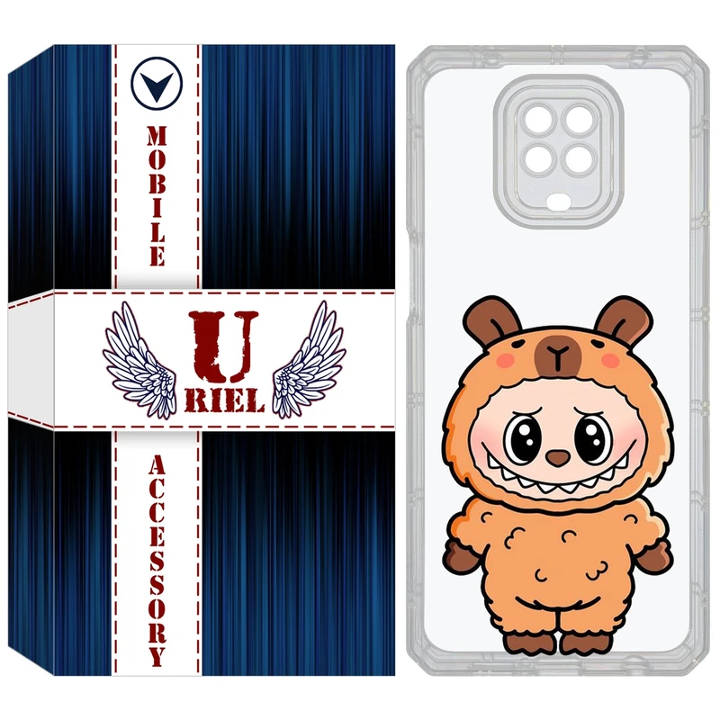 کاور یوریل مدل Clear کد 110 طرح لبوبو Labubu مناسب برای گوشی موبایل شیائومی Redmi Note 9S / Note 9 Pro / Note 9 Pro Max