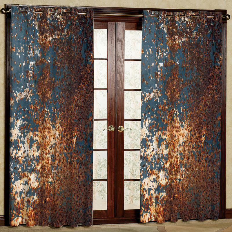 پرده بارمان دکور طرح طلاکوب مدل هازان پانچی کد 2183 W سایز 140x200 سانتی متر