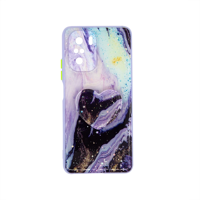 کاور طرح ماربل مناسب برای گوشی موبایل شیائومی NOTE 10 4G به همراه پایه نگهدارنده