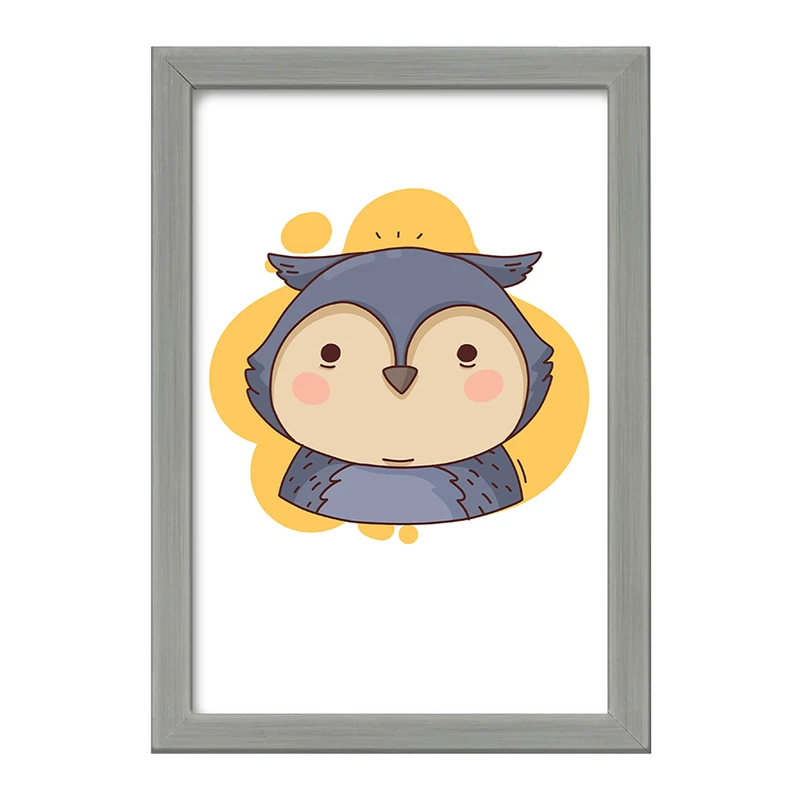 تابلو خندالو طرح جغد حیوانات بامزه کد 37172