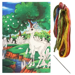 بسته گلدوزی مدل گوزن کد 43 مجموعه 3 عددی