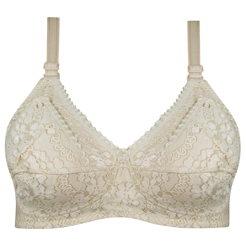 سوتین شیردهی ماییلدا مدل دکمه ای کد 5059 رنگ کرم