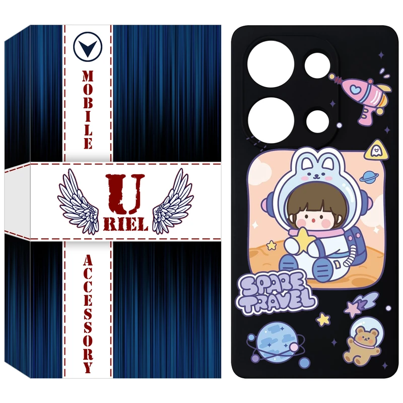 کاور یوریل مدل KSH کد 9 طرح دختر فضانورد مناسب برای گوشی موبایل شیائومی Redmi Note 14S