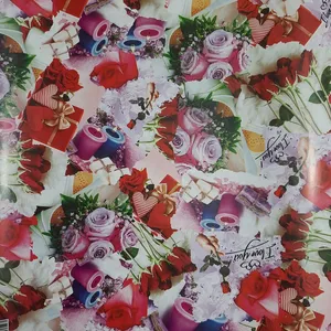 کاغذ کادو مدل گل کد 2055 بسته 3 عددی