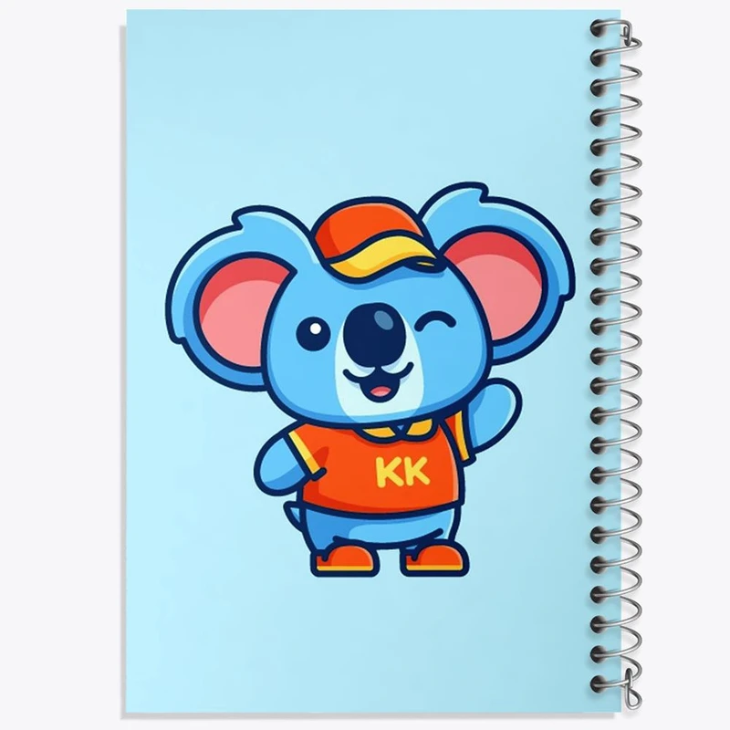 دفتر مشق 100 برگ خندالو طرح حیوانات بامزه کوآلا کد 28393