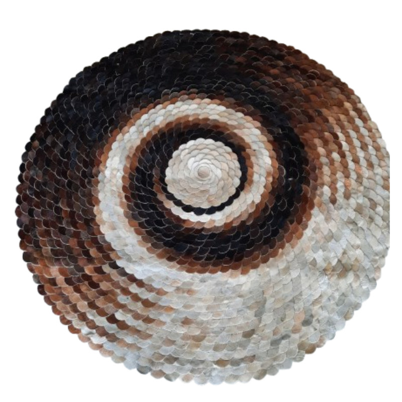 فرش پوست مدل منظومه‌ای کد 987