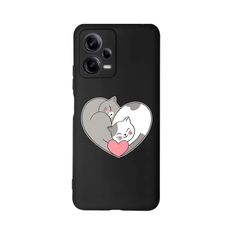 کاور قاب گارد طرح قلب گربه ای کد t5502 مناسب برای گوشی موبایل شیائومی Redmi Note 12 Pro 5G