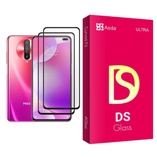 محافظ صفحه نمایش آسدا مدل DS Glass MIX002 مناسب برای گوشی موبایل شیائومی Poco X2 بسته دو عددی