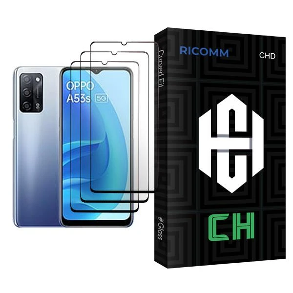 محافظ صفحه نمایش ریکام مدل CH Glass MIX003 مناسب برای گوشی موبایل اوپو A53s 5G بسته سه عددی