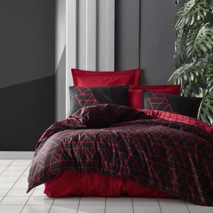 سرویس ملحفه کاتن باکس مدل dark دو نفره 4 تکه