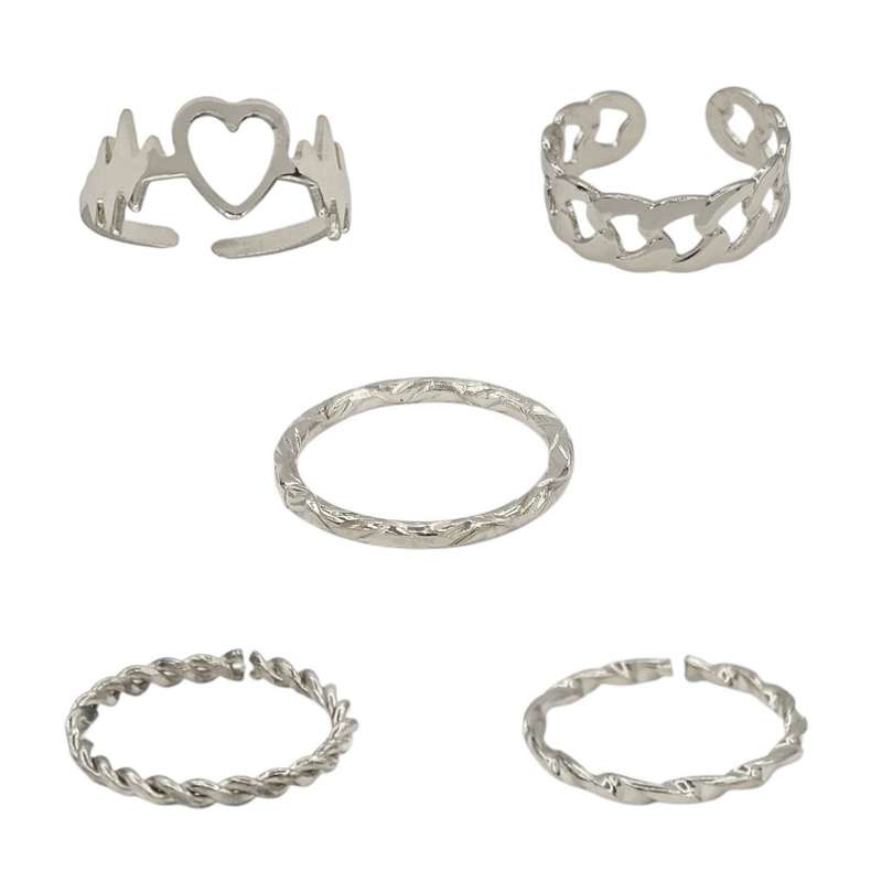 بند انگشتی زنانه ماصرم مدل Ri3145 بسته 5 عددی